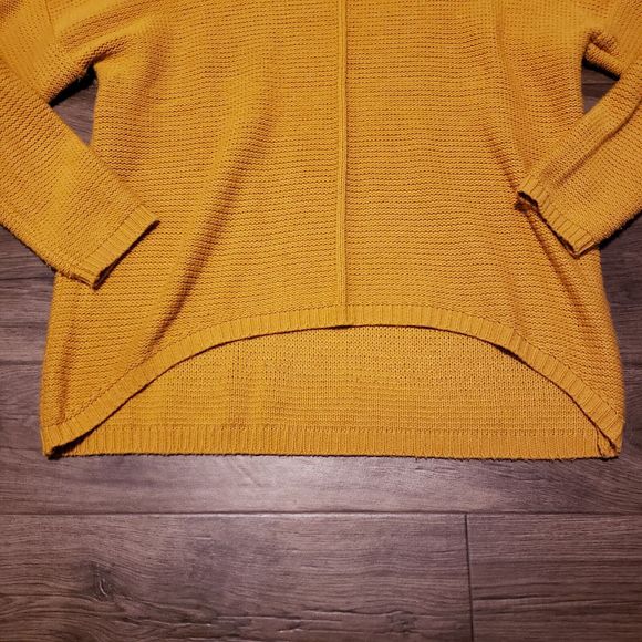 Free For All Mustard Sweater Women's Sz M - Picture 9 of 12